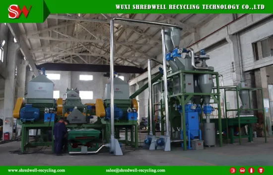 Shredwell Reliable Scrap/Waste/Used/Old Tire Recycling Line Producing Powder for Sale